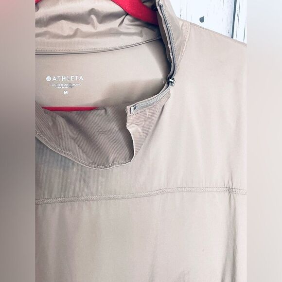 Athleta Mortar Mushroom Run With It Half Zip Pullover M - Picture 4 of 12